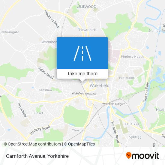 Carnforth Avenue map