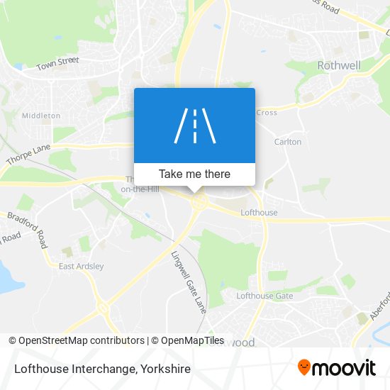 Lofthouse Interchange map