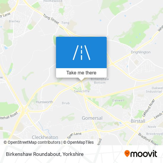 Birkenshaw Roundabout map