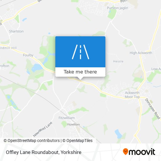 Offley Lane Roundabout map
