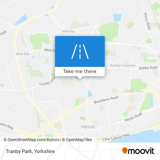Tranby Park map