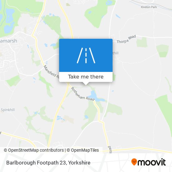 Barlborough Footpath 23 map