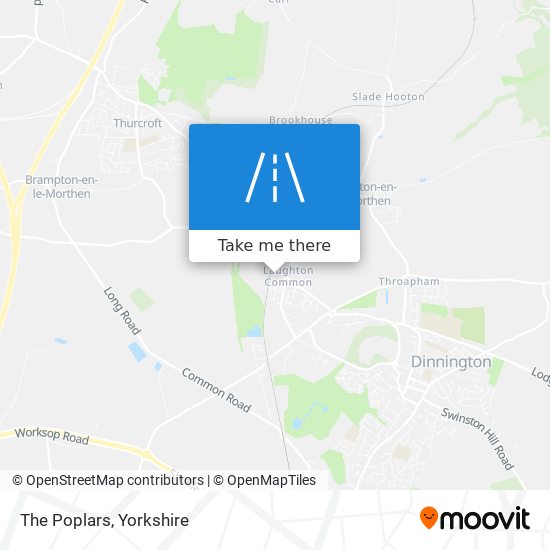 The Poplars map