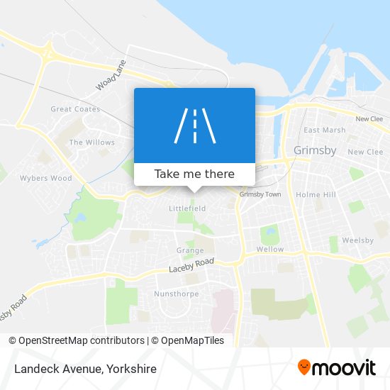 Landeck Avenue map