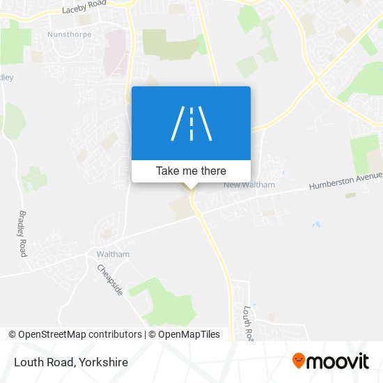 Louth Road map