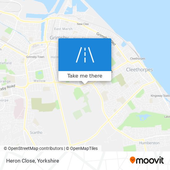 Heron Close map