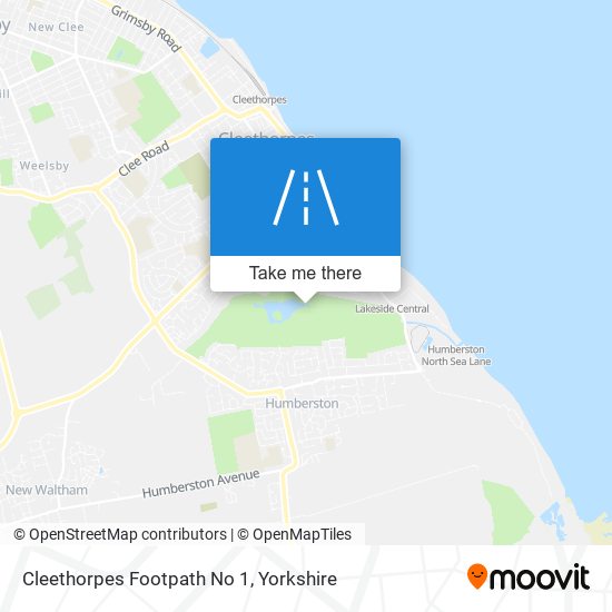 Cleethorpes Footpath No 1 map