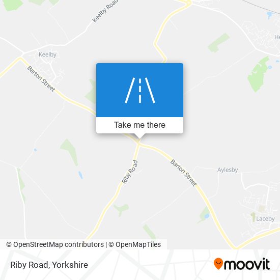 Riby Road map