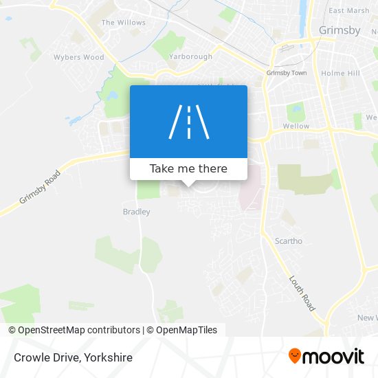 Crowle Drive map