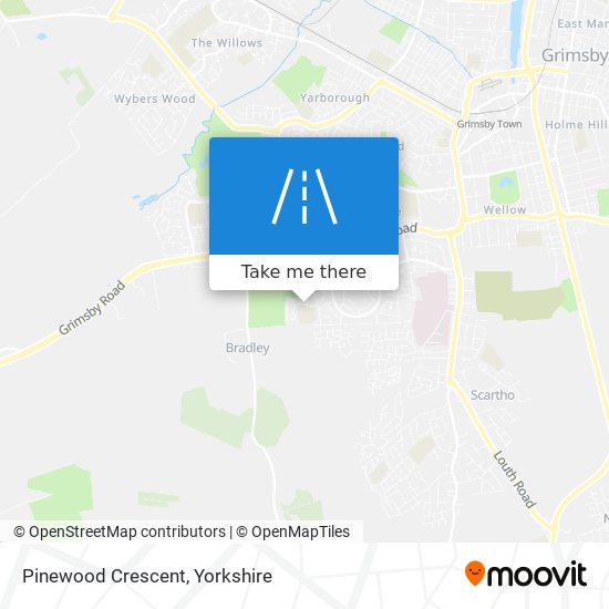 Pinewood Crescent map
