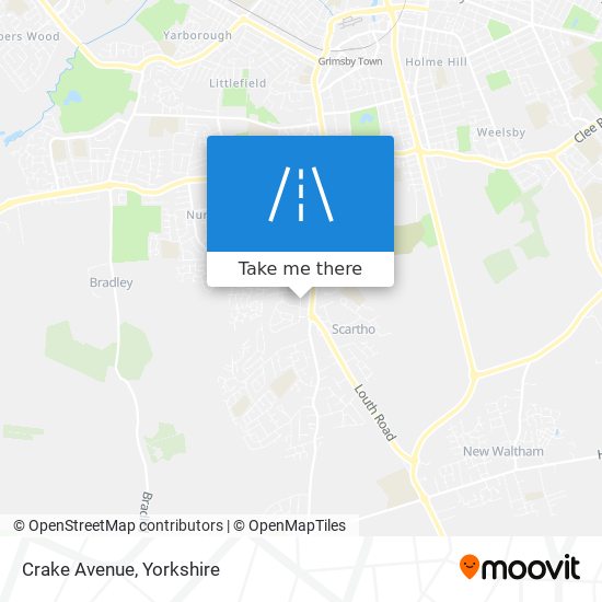 Crake Avenue map