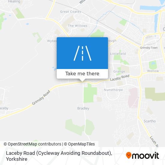 Laceby Road (Cycleway Avoiding Roundabout) map