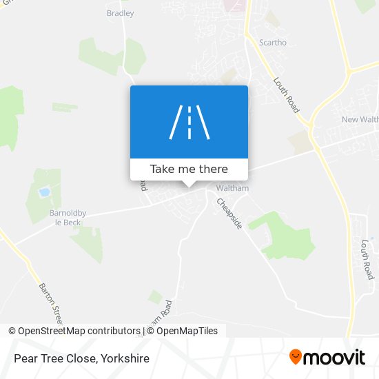 Pear Tree Close map