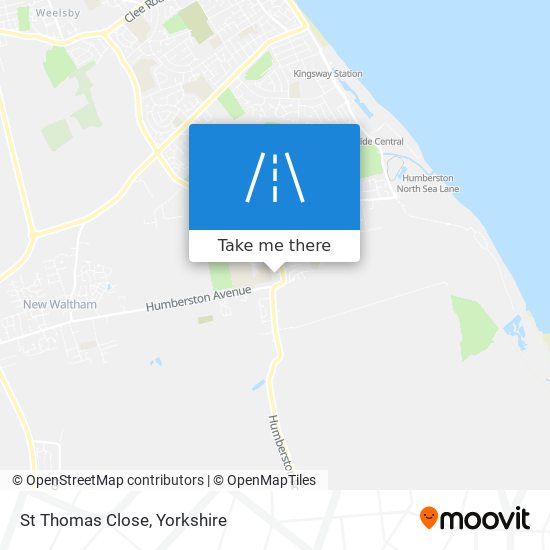 St Thomas Close map