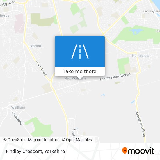 Findlay Crescent map