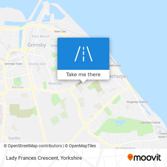 Lady Frances Crescent map