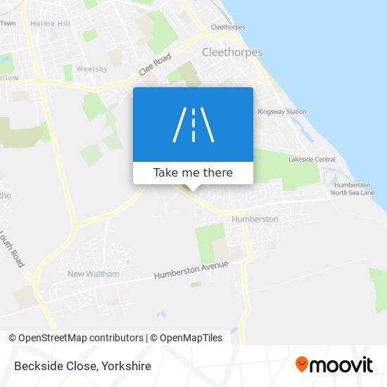 Beckside Close map