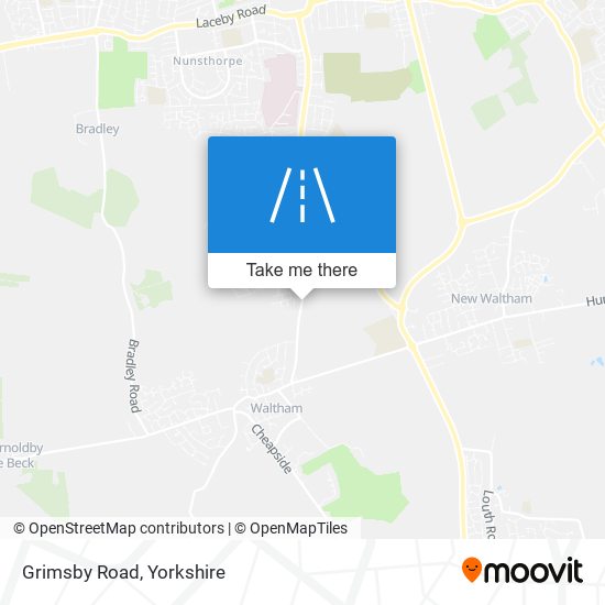 Grimsby Road map