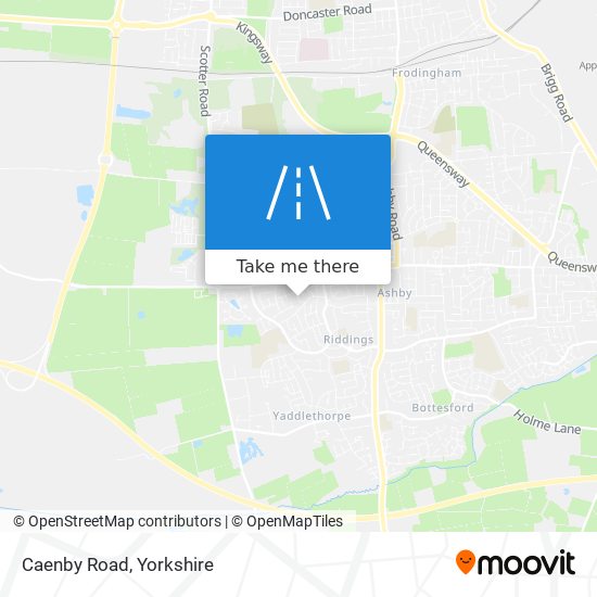 Caenby Road map