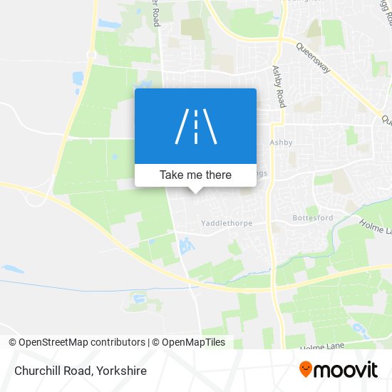 Churchill Road map