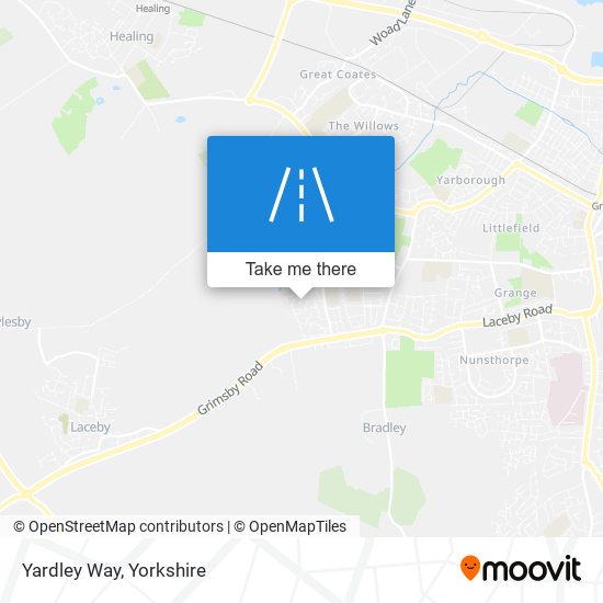Yardley Way map