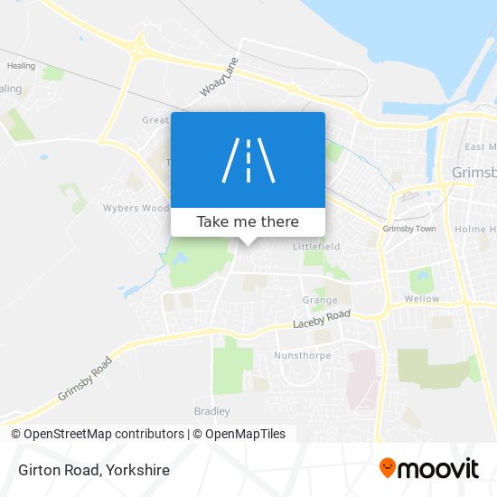 Girton Road map
