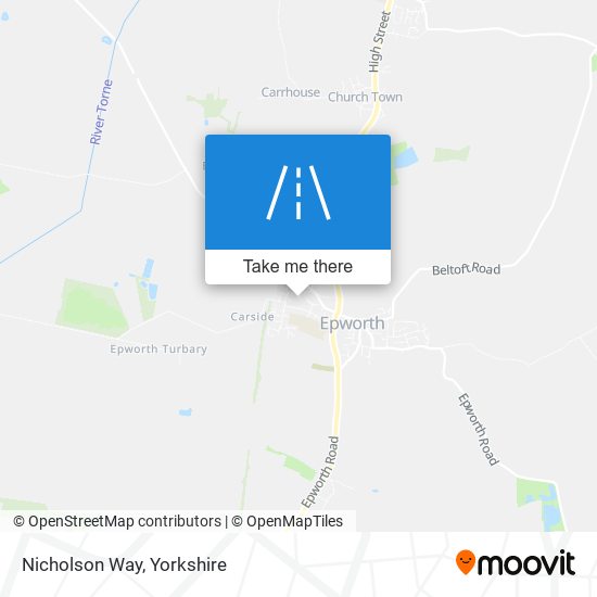 Nicholson Way map