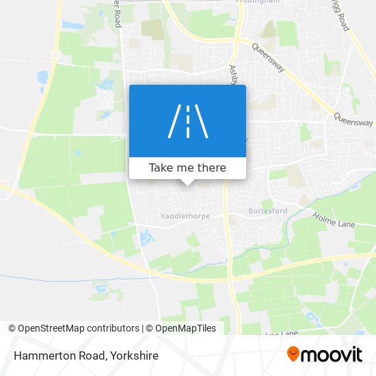 Hammerton Road map