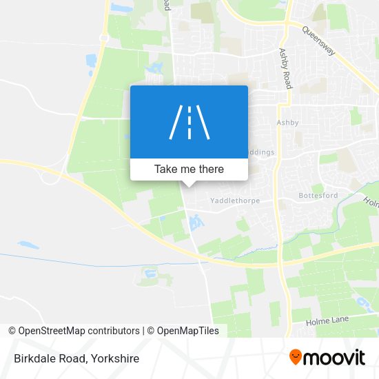 Birkdale Road map