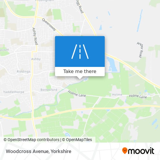 Woodcross Avenue map