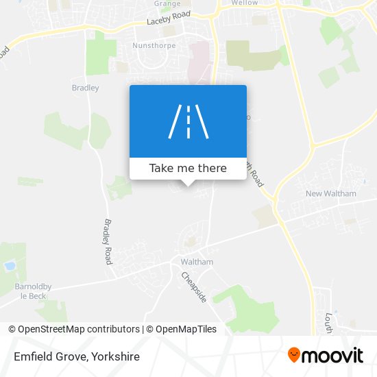 Emfield Grove map