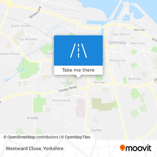 Westward Close map