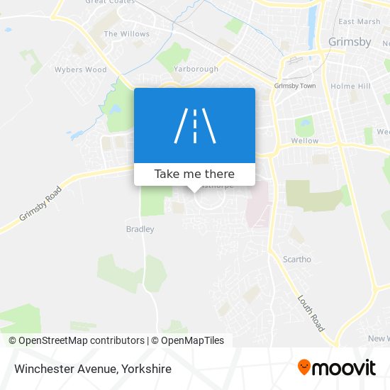 Winchester Avenue map