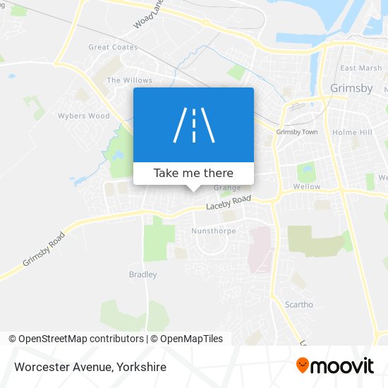 Worcester Avenue map