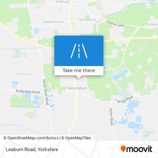 Leaburn Road map