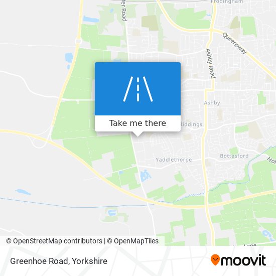 Greenhoe Road map