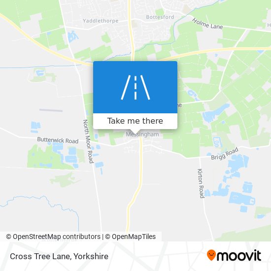 Cross Tree Lane map