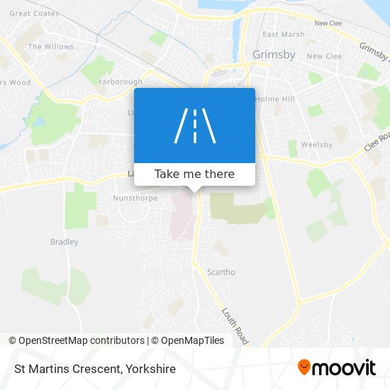 St Martins Crescent map
