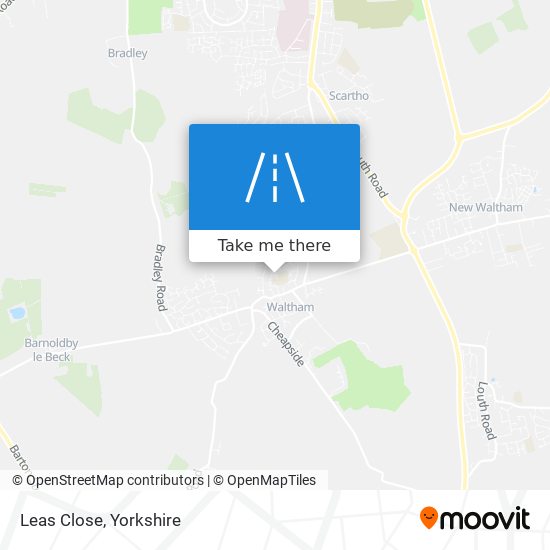 Leas Close map