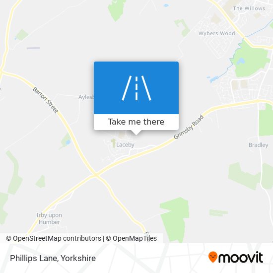 Phillips Lane map