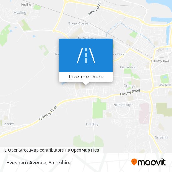 Evesham Avenue map