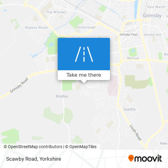 Scawby Road map
