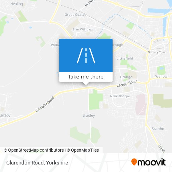 Clarendon Road map