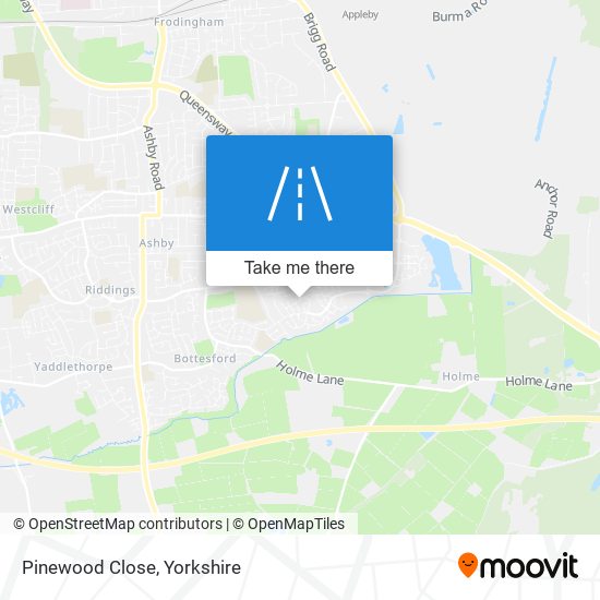 Pinewood Close map