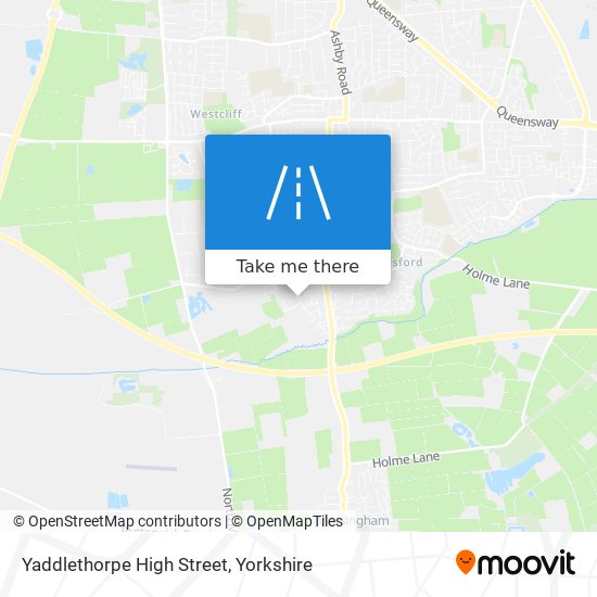 Yaddlethorpe High Street map