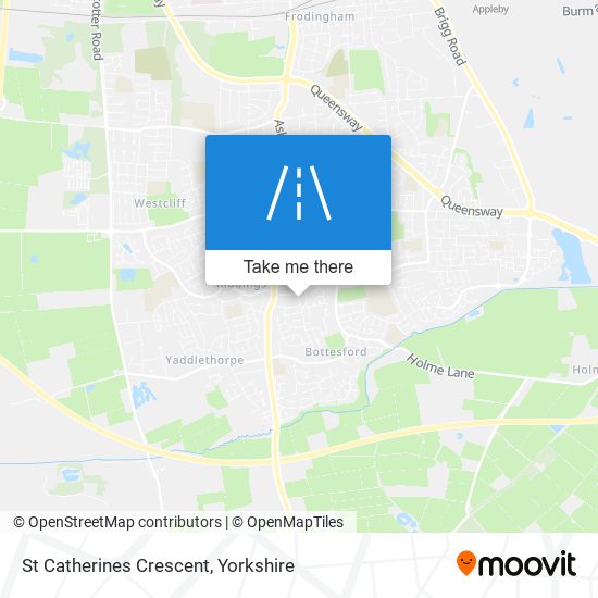 St Catherines Crescent map