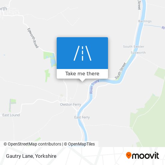 Gautry Lane map