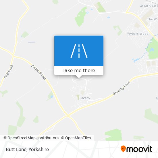 Butt Lane map