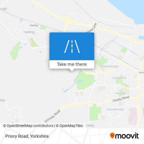Priory Road map