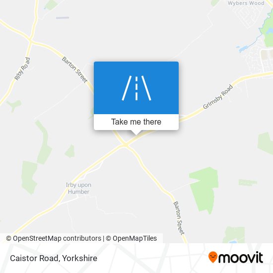 Caistor Road map